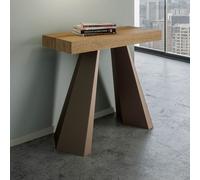 Consolle DIAMANTE SMALL Quercia Natura telaio Orso allungabile a 196 cm