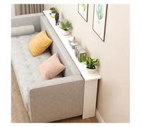 Consolle dietro divano Behind Couch Table Skinny, Wood Sofa Tables Narrow Long 31 39 47 59 Inches, Narrow Console Table for Entryway Hallway Living Room Decor(White,39.4x5.9x25.6in/100x15x65cm)