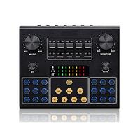 Consolle DJ, Scheda professionale V9 Streaming Trasmissione in diretta Podcast Attrezzatura da studio di registrazione Interfaccia for il cambio di voce Scheda