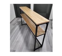 Consolle doppia, mensola da bagno, corridoio, tavolo da divano, ripiano espositore, tavolo posteriore del divano, tavolino, comodini (colore: naturale-A, dimensioni: 100 x 20 x 100)