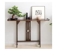 Consolle In Stile Giapponese, Tavolino In Bambù Tavolino Da Divano Stretto E Lungo Tavolino Da Ingresso Vintage Tavolino Da Divano In Stile Zen Per Corridoio, Ingresso, Soggiorno(No Drawer,82x31x83cm)