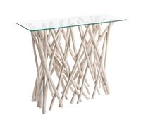 CONSOLLE IN VERE RADICI DI TEAK TAVOLO TAVOLI TAVOLINI DA INGRESSO