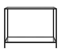 Consolle in vetro moderno, 100 x 35 x 75 cm, mobile da ingresso in vetro temperato per soggiorno, corridoio, ufficio, elegante console trasparente per la decorazione della casa