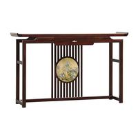 Consolle Ingresso con Cassetti Legno Massiccio Tavolo da Ingresso con Decorazione del Paesaggio Consolle Dietro Divano per Ingressos, Soggiorno, Corridoio(120x35x85cm)