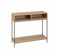 Consolle Ingresso Design Eco Life Legno MDF Bambu Naturale 120x37x83cm