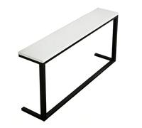 Consolle lunga dietro il divano, mensola moderna e sottile, extra lunga, 180/160/140/120/100/80 cm, design versatile e stretto per soggiorno elegante soluzione di archiviazione (#D 140 x 15 x 80 cm)