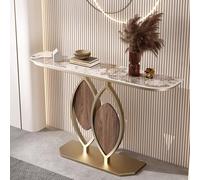 Consolle moderna con base geometrica, tavolo da ingresso in marmo, divano, tavolo stretto e lungo, tavolo dall'accento contemporaneo for soggiorno, ingresso, decorazioni for la casa del corridoio