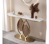 Consolle moderna con base geometrica, tavolo da ingresso in marmo, divano, tavolo stretto e lungo, tavolo dall'accento contemporaneo for soggiorno, ingresso, decorazioni for la casa del corridoio