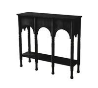 Consolle moderna di metà secolo da 39 pollici, tavolino da ingresso e soggiorno(Black)