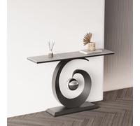 Consolle moderna e minimalista da posizionare dietro il divano,Base in metallo;può essere posizionato un o nell'ingresso,Adatto a ingresso,soggiorno camera letto(E,80*30*80cm/31.5*11.8*31.5in)