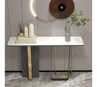 Consolle per divano, consolle stretta, in ardesia, stile italiano, moderno e minimalista, per corridoio, portico o casa, armadio stretto bianco