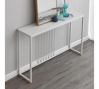 Consolle per divano, consolle stretta, tavolo consolle moderno, tavolo consolle per ingresso, tavolo moderno per ingresso, corridoio, con base geometrica in metallo, per cucina, ingresso, soggiorno D