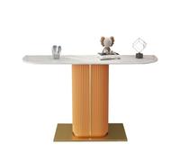 Consolle per divano, tavolo da ingresso moderno, tavolo consolle stretto con base geometrica in metallo, tavolo consolle per corridoio, divano per soggiorno, ingresso, ingresso, moderno minimalista
