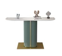 Consolle per divano, tavolo moderno da ingresso, tavolo stretto con base geometrica in metallo, tavolo consolle per corridoio, divano tavolo per soggiorno, ingresso, ingresso, moderno minimalista