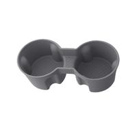 Consolle Portabevande Compatibile Con Tesla Per Model X Per Model S 2023 Portabevande Con Controllo Centrale Portabicchieri Anteriore Copri Tazza Dell'acqua Accessori Interni Auto(Gray)