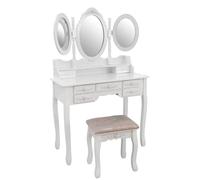 CONSOLLE PRINCIPESSA SPECCHIO SGABELLO TAVOLO TRUCCO Toletta Make Up 9140146CM