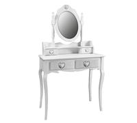 CONSOLLE SPECCHIO TAVOLO TRUCCO Toletta BAGNO CAMERA Make Up CUORE 1407540cm