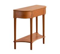 Consolle stretta in stile moderno di metà secolo, in legno massello, for ingresso, soggiorno