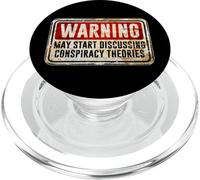 Conspiracy Theories Warning Sign Funny Slogan PopSockets PopGrip per MagSafe
