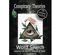 Conspiracy Theories Word Search Puzzle Book: Word Searches with Easy to Read Print about Conspiracy Theories, Illuminati, Aliens and More | 8.5x11 ... Gift for Vacations, Holidays and Free Times