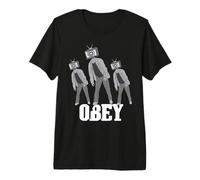 Conspiracy Theory TV Brainwashing Funny Design Maglietta Premium