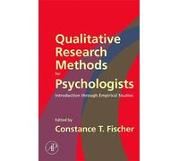 Constance T. Fisc Qualitative Research Methods for Psychologi (Copertina rigida)