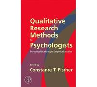 Constance T. Fisc Qualitative Research Methods for Psychologi (Copertina rigida)