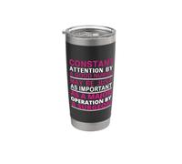 Constant Attention By A Good Nurse Funny Nursing Nurses Bicchiere termico in acciaio inox doppia parete