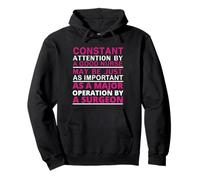 Constant Attention By A Good Nurse Funny Nursing Nurses Felpa con Cappuccio