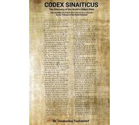Constantine Tischendorf Trustees British Museum Codex Sinaiticus (Tascabile)