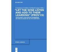 Constanza Cordo "Let the Wise Listen and add to Their Learnin (Copertina rigida)