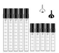 Constefire 10 pezzi Atomizzatore di profumo ricaricabile, bottiglia di profumo 10ml 5ml piccolo vaporizzatore, flacone portatile, spray da viaggio per profumo, mini flacone spray vuoto per viaggiare