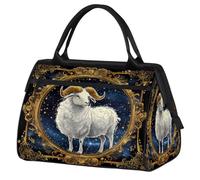 Constellation Ariete Space Travel Borsa sportiva per donne e uomini, borsone da viaggio di grande capacità, impermeabile, borsa da portare durante la notte, per palestra, viaggi, attività all'aperto