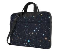 Constellation Star Clusters Galaxies Laptop Tote Bag per uomo donna manica portatile borsa a tracolla borsa messenger per computer, Nero, 13 inch