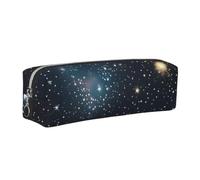 Constellation Star Clusters Galaxies Print Adult Pencil Case Pouch Stationery Organizer Office Travel Supply Accessory, Argento, One Size, Organizer per borse