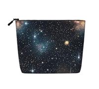 Constellation Star Clusters Galaxies Versatile Borsa da viaggio Borsa per il trucco Borsa per cosmetici di grande capacità Borsa da toilette con cerniera, Nero , Taglia unica, Beauty case