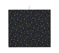 Constellation, tappetino scolapiatti in microfibra per bancone della cucina, tappetino super assorbente, tappetino scolapiatti lavabile in lavatrice, 40,6 x 45,7 cm