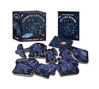 Constellations - a Wooden Magnet Set: With Fold Out Glow-in-the Dark Poster!