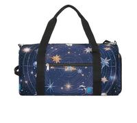 Constellations Cosmic Galaxies, borsa da palestra per uomo e donna, impermeabile, da viaggio, leggera, per viaggi, sport, colore bianco, taglia unica