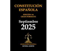 Constitución Española. Edición A4 Gran Formato