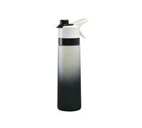 Constprog Borraccia sportiva da 700 ml, con nebulizzatore, per raffreddare il bollitore (nero)