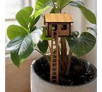 Constprog Mini casa sull'albero per piante fai da te, vaso da fiori per giardinaggio creativo