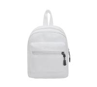 Constprog Mini zaino da donna, leggero, impermeabile, piccolo, borsa a tracolla da viaggio, bianco, 23*18*9cm/9.06*7.09*3.54"; Shoulder strap length 80cm/31.5"