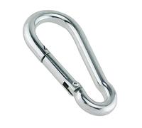 Constrabo | 1 moschettone misura 140x12mm, secondo le norme di qualità DIN 5299 C | Moschettoni in acciaio zincato con capacità di carico fino a 430kg | Ganci a moschettone | Moschettoni pompiere