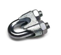 Constrabo | Morsetto per Fune Metallica DIN 741 | 5 Pezzi | Dimensioni 11 mm | Acciaio Zincato | Per Corda d'Acciaio, Filo
