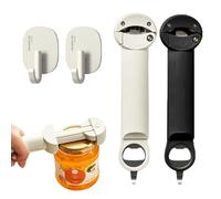 Constragratti Lid Opener, Multifunctional Magnetic Can Opener, Retractable Handy Bottle & Jar Easy Opener, Adjustable Stainless Steel Can Opener for Weak Hands, Arthritic Hands (2PCS-a)