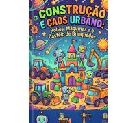 Construção e Caos Urbano: Robôs, Máquinas e Invenções Fantásticas: Brain Dump Notebook para Crianças | Caderno Pontilhado A5 para Pequenos ... de Brinquedos | Presente Dia da Criança