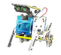 CONSTRUCT & CREATE- Kit educativo Robot Solare 14 in 1, Colore, TS0139