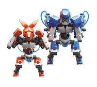CONSTRUCT & CREATE Robot Boxe Idraulici Kit Costruzione, Madbo vs Kangbo Battle Set, Gioco Pugilato 2 Giocatori, STEM Ingegneria Senza Batterie, Regalo Educativo Ragazzi 10+, 327 Pezzi