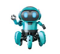 CONSTRUCT & CREATE Tobbie - Kit per costruire il tuo robot autoguidante AI, blu
